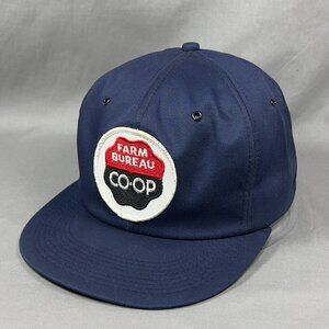 Vtg Farm Bureau Co Op Snapback Hat Cap KBrand KProducts Agriculture Rancher Mens